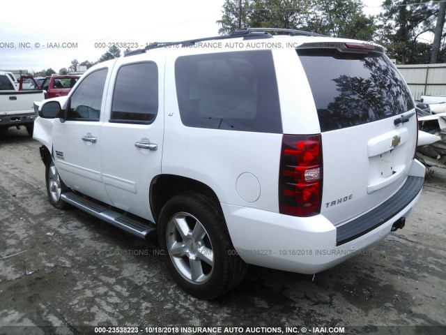 1GNSCBE08BR366461 - 2011 CHEVROLET TAHOE C1500 LT WHITE photo 3