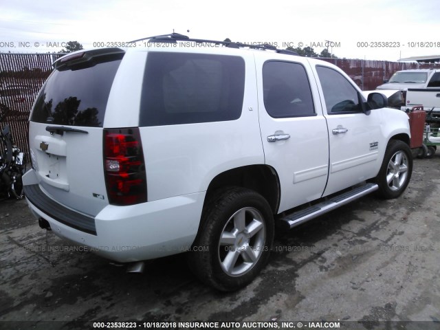 1GNSCBE08BR366461 - 2011 CHEVROLET TAHOE C1500 LT WHITE photo 4