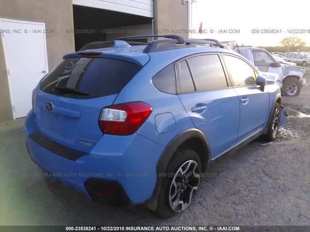 JF2GPADC2G8223206 - 2016 SUBARU CROSSTREK PREMIUM BLUE photo 4