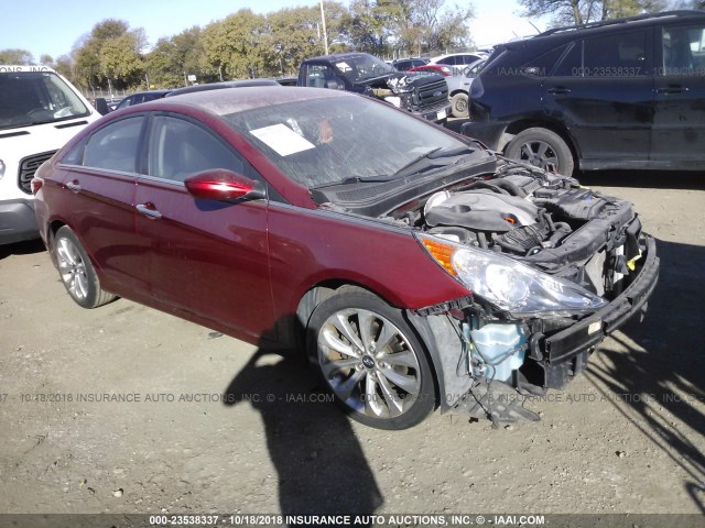 5NPEC4ABXBH216013 - 2011 HYUNDAI SONATA SE/LIMITED RED photo 1