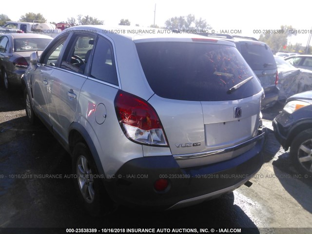 3GSCL33P58S551788 - 2008 SATURN VUE XE SILVER photo 3