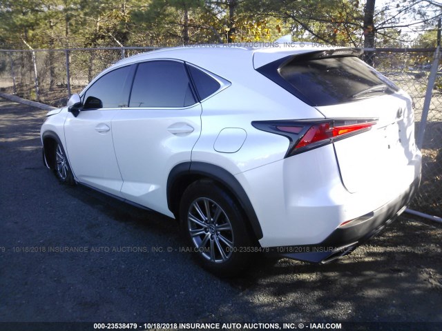 JTJBARBZ1J2158114 - 2018 LEXUS NX 300/BASE/F SPORT WHITE photo 3