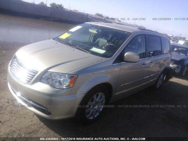 2C4RC1BG1GR164758 - 2016 CHRYSLER TOWN & COUNTRY TOURING GRAY photo 2