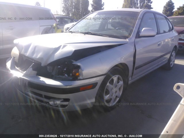 KMHDN56DX5U144290 - 2005 HYUNDAI ELANTRA GLS/GT SILVER photo 2