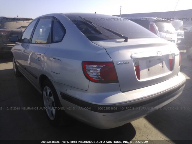 KMHDN56DX5U144290 - 2005 HYUNDAI ELANTRA GLS/GT SILVER photo 3