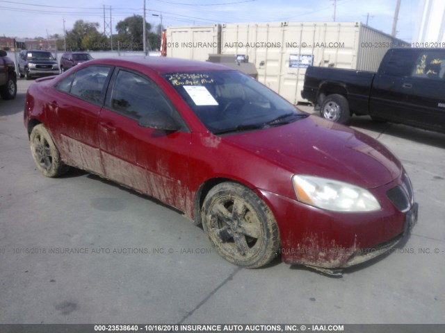 1G2ZH58N874205005 - 2007 PONTIAC G6 GT RED photo 1