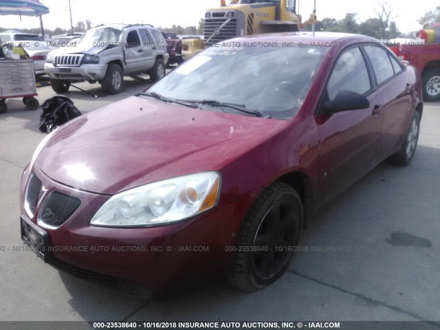 1G2ZH58N874205005 - 2007 PONTIAC G6 GT RED photo 2