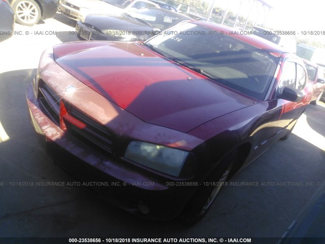 2B3KA43G36H245600 - 2006 DODGE CHARGER SE/SXT BURGUNDY photo 2