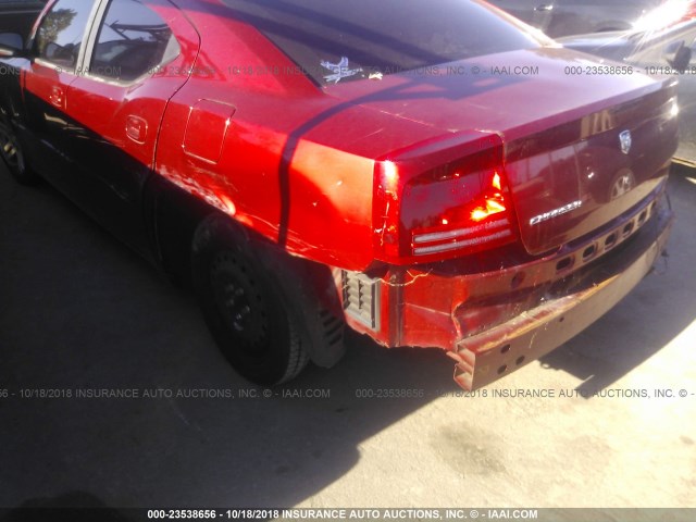 2B3KA43G36H245600 - 2006 DODGE CHARGER SE/SXT BURGUNDY photo 6