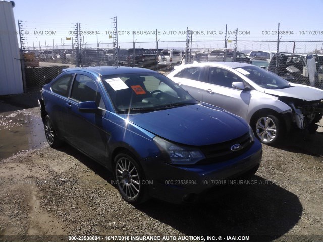 1FAHP33N49W190098 - 2009 FORD FOCUS SES BLUE photo 1