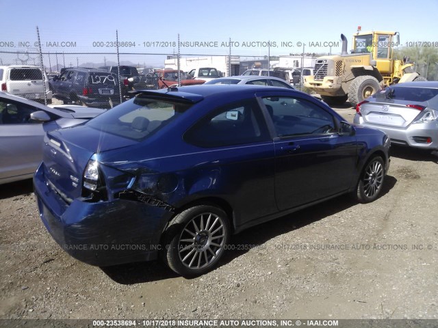 1FAHP33N49W190098 - 2009 FORD FOCUS SES BLUE photo 4