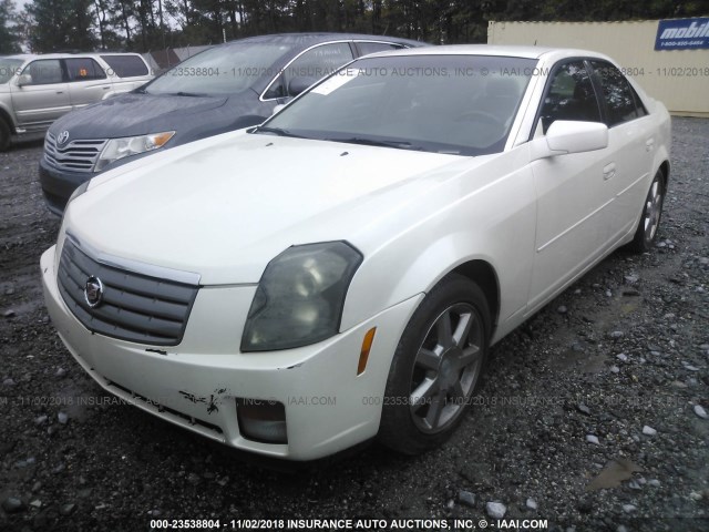 1G6DP577660100323 - 2006 CADILLAC CTS HI FEATURE V6 WHITE photo 2