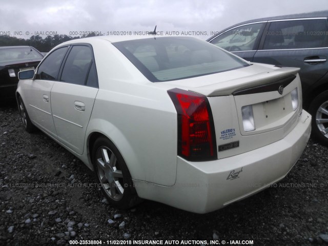 1G6DP577660100323 - 2006 CADILLAC CTS HI FEATURE V6 WHITE photo 3