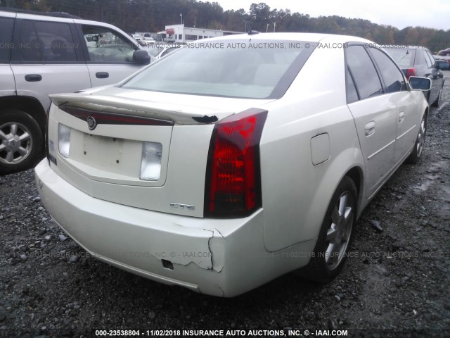 1G6DP577660100323 - 2006 CADILLAC CTS HI FEATURE V6 WHITE photo 4