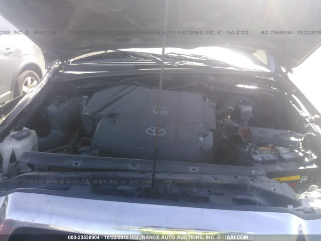 3TMJU62N28M062531 - 2008 TOYOTA TACOMA DOUBLE CAB PRERUNNER BLACK photo 10