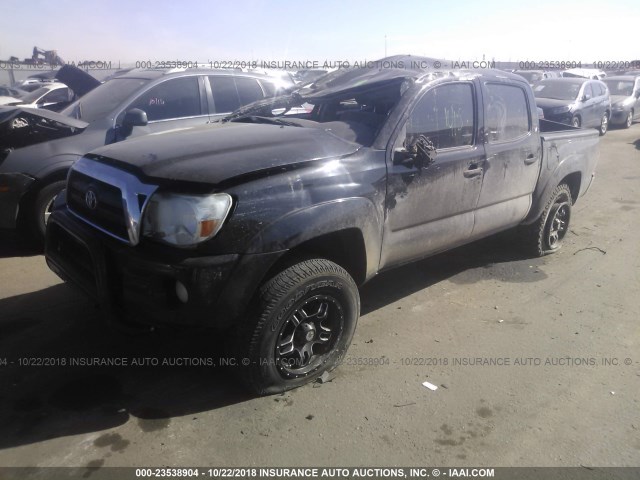 3TMJU62N28M062531 - 2008 TOYOTA TACOMA DOUBLE CAB PRERUNNER BLACK photo 2