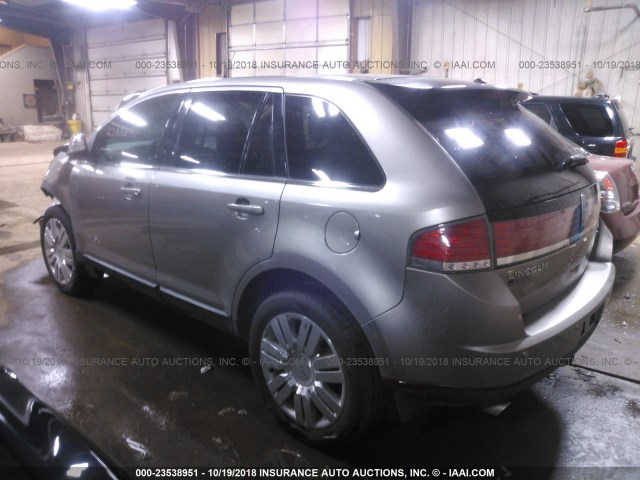 2LMDU88C58BJ21216 - 2008 LINCOLN MKX SILVER photo 3