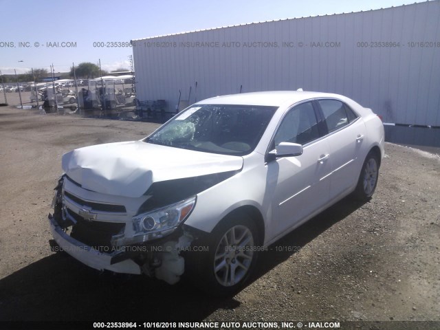 1G11C5SA7DF296693 - 2013 CHEVROLET MALIBU 1LT WHITE photo 2