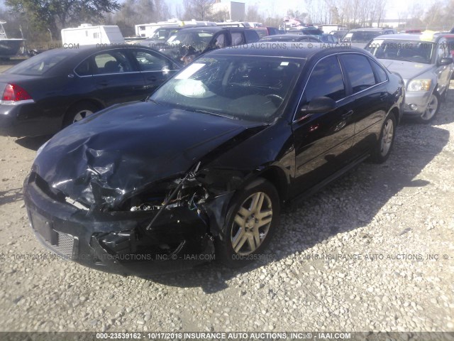 2G1WB5E32E1183653 - 2014 CHEVROLET IMPALA LIMITED LT BLACK photo 2