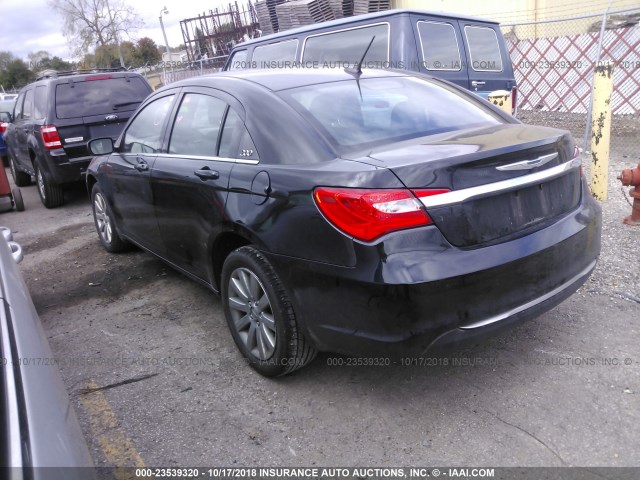 1C3BC1FBXBN603613 - 2011 CHRYSLER 200 TOURING BLACK photo 3