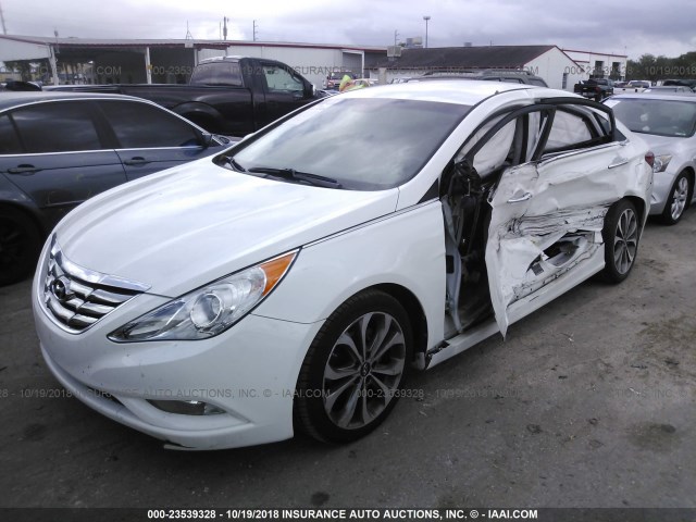 5NPEC4AB7DH750251 - 2013 HYUNDAI SONATA SE/LIMITED 白色 照片 2