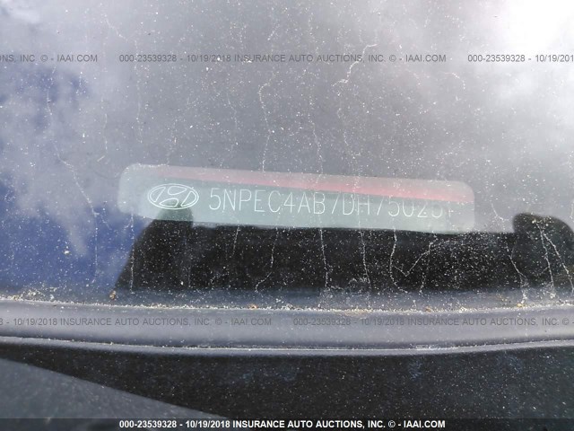 5NPEC4AB7DH750251 - 2013 HYUNDAI SONATA SE/LIMITED 白色 照片 9