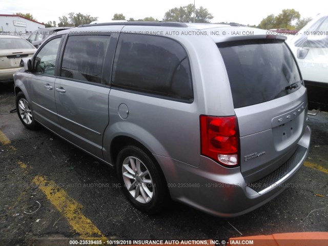 2C4RDGCG4FR518589 - 2015 DODGE GRAND CARAVAN SXT GRAY photo 3