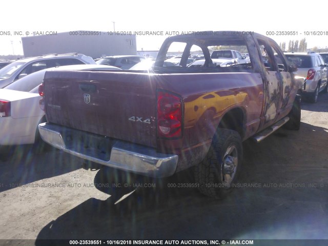 3D7KS28A37G767414 - 2007 DODGE RAM 2500 ST/SLT 红色 照片 4