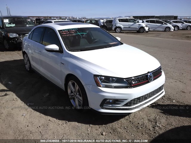 3VW5T7AJ6HM307949 - 2017 VOLKSWAGEN JETTA GLI WHITE photo 1