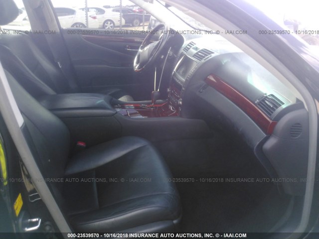 JTHGL46F285024225 - 2008 LEXUS LS 460L BLACK photo 5