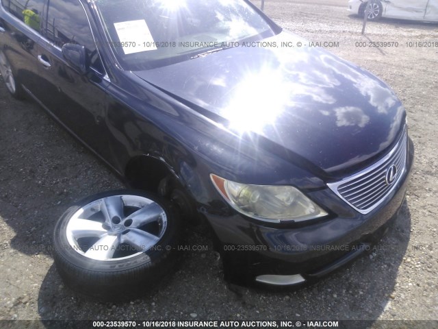 JTHGL46F285024225 - 2008 LEXUS LS 460L BLACK photo 6