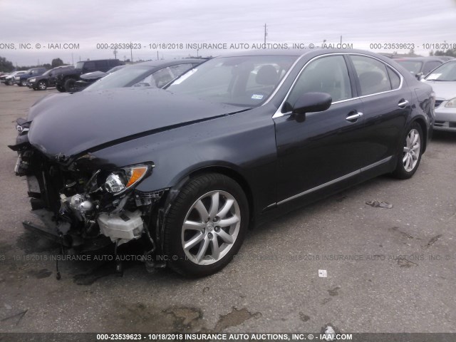 JTHBL46F285064282 - 2008 LEXUS LS 460 GRAY photo 2