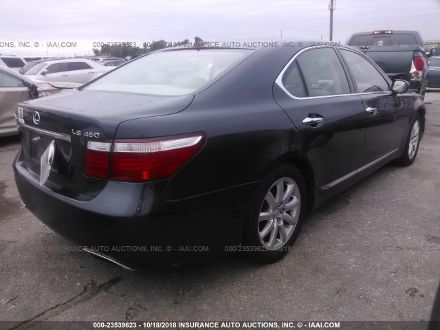 JTHBL46F285064282 - 2008 LEXUS LS 460 GRAY photo 4