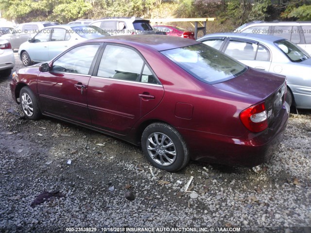 4T1BE32KX3U189632 - 2003 TOYOTA CAMRY LE/XLE/SE RED photo 3