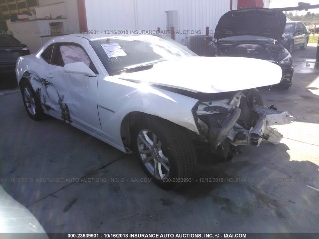 2G1FA1E39E9310119 - 2014 CHEVROLET CAMARO LS WHITE photo 1