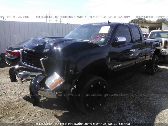 1GTR2VE3XBZ464722 - 2011 GMC SIERRA K1500 SLE BLACK photo 2