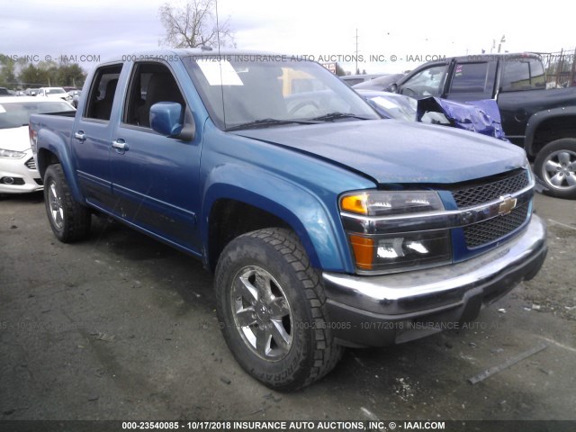 1GCHTDFE9B8118007 - 2011 CHEVROLET COLORADO LT BLUE photo 1