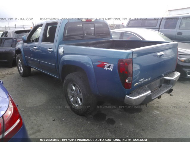 1GCHTDFE9B8118007 - 2011 CHEVROLET COLORADO LT BLUE photo 3