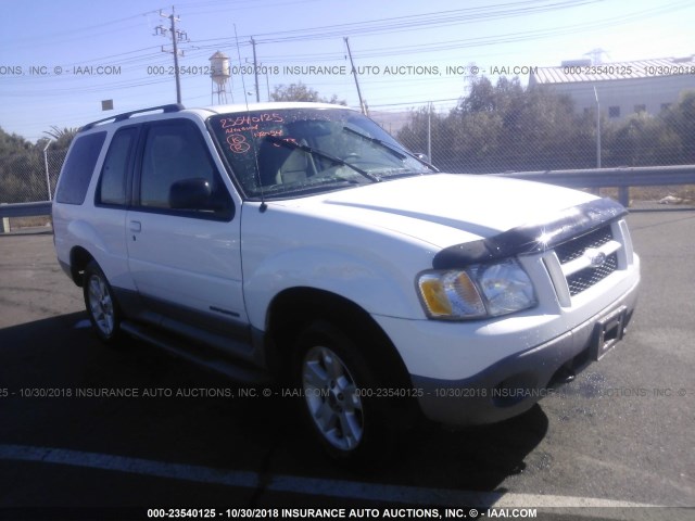 1FMCU70E91UA56188 - 2001 FORD EXPLORER SPORT WHITE photo 1