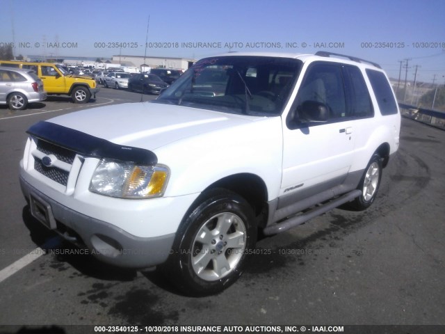 1FMCU70E91UA56188 - 2001 FORD EXPLORER SPORT WHITE photo 2