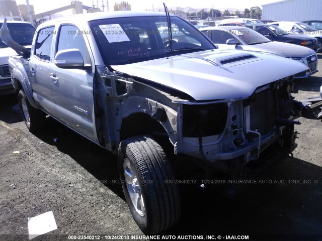 3TMJU4GN6FM190863 - 2015 TOYOTA TACOMA DOUBLE CAB PRERUNNER SILVER photo 1
