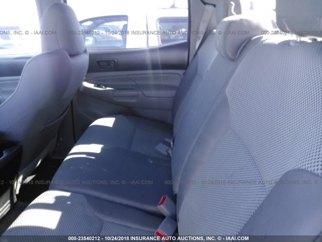 3TMJU4GN6FM190863 - 2015 TOYOTA TACOMA DOUBLE CAB PRERUNNER SILVER photo 8