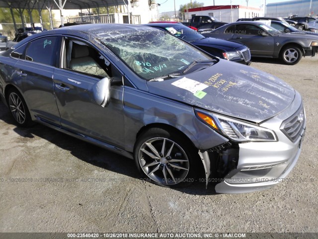 5NPE34AB7FH095933 - 2015 HYUNDAI SONATA SPORT/LIMITED GRAY photo 1