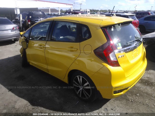 3HGGK5H84KM702985 - 2019 HONDA FIT EX YELLOW photo 3