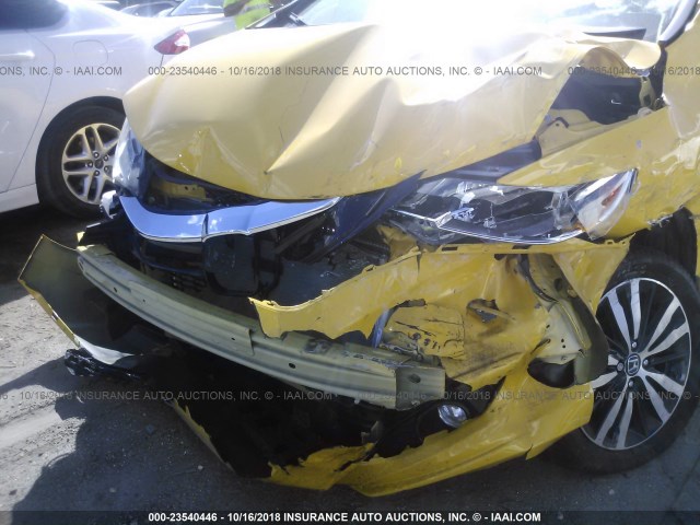 3HGGK5H84KM702985 - 2019 HONDA FIT EX YELLOW photo 6