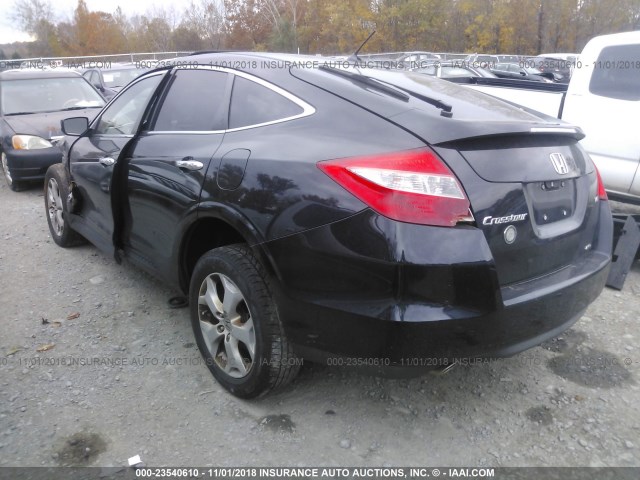 5J6TF2H54CL007621 - 2012 HONDA CROSSTOUR BLACK photo 3