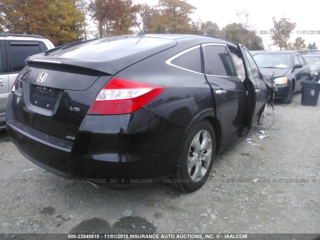 5J6TF2H54CL007621 - 2012 HONDA CROSSTOUR BLACK photo 4