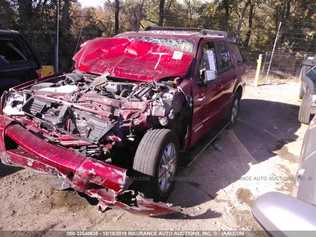 4M2EU38E38UJ11541 - 2008 MERCURY MOUNTAINEER PREMIER RED photo 2