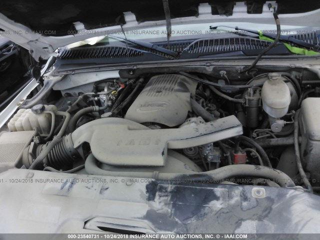 1GKEC13Z23R110372 - 2003 GMC YUKON WHITE photo 10