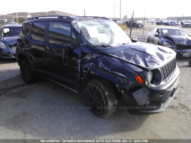 ZACCJBBB8HPG25532 - 2017 JEEP RENEGADE LATITUDE BLACK photo 1